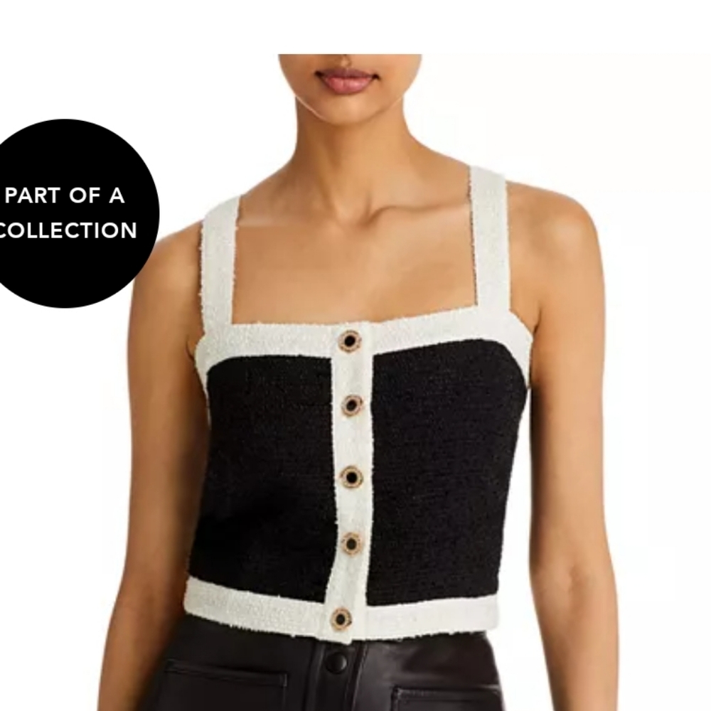 NWT Aqua Tweed Black and white set